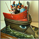 Greek warriors on the ship