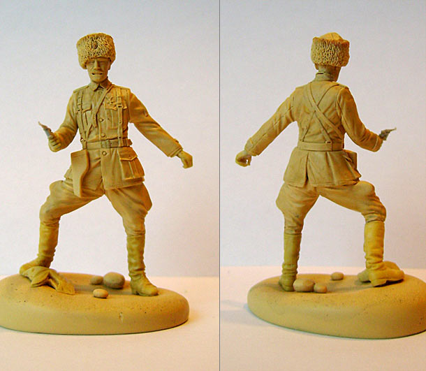 Sculpture: Kappel's Army officer, Civil war in Russia, 1921 Sculpture: Kappel's Army officer, Civil war in Russia, 1921