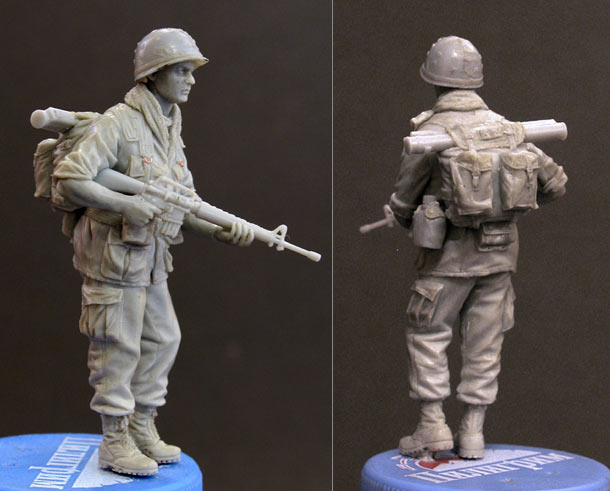 Sculpture: Private, 25 infantry div. Vietnam`68 Sculpture: Private, 25 infantry div. Vietnam`68
