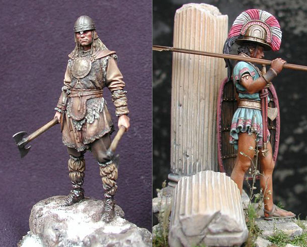 Figures: Saxon and Italic warriors Figures: Saxon and Italic warriors