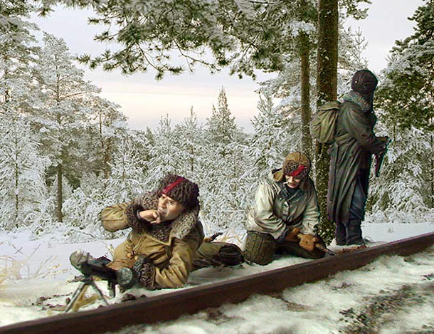 Dioramas and Vignettes: There's no way for the German trains! Dioramas and Vignettes: There's no way for the German trains!