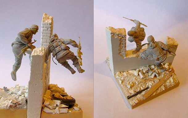 Sculpture: Spetsnaz soldiers Sculpture: Spetsnaz soldiers