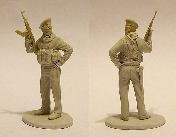 Sculpture: Palestinian militant Sculpture: Palestinian militant