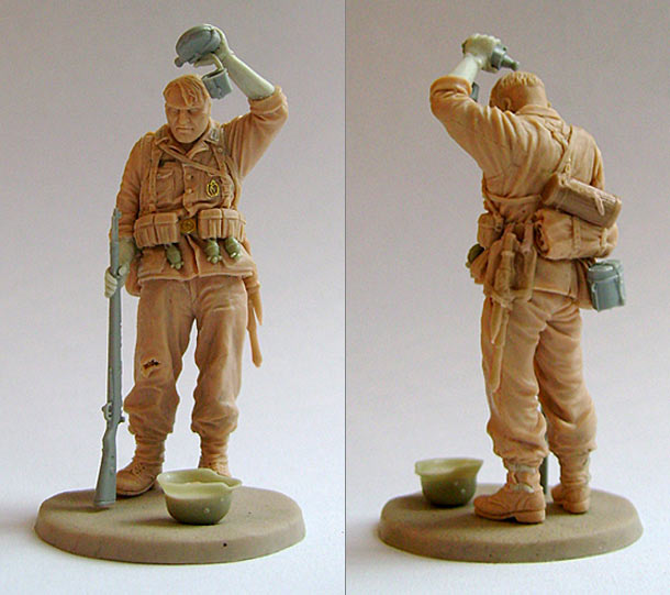 Sculpture: Tired German soldier Sculpture: Tired German soldier