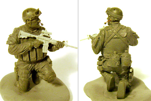 Sculpture: Delta Force trooper, Somalia, 1993 Sculpture: Delta Force trooper, Somalia, 1993