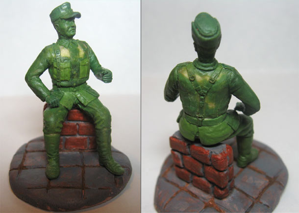 Sculpture: Wehrmacht unteroffizier Sculpture: Wehrmacht unteroffizier