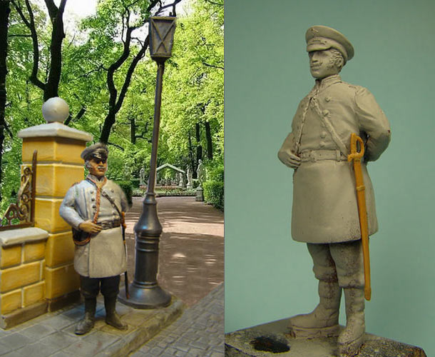 Sculpture: Russian policeman, late XIX century Sculpture: Russian policeman, late XIX century