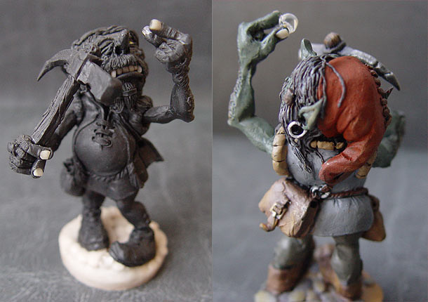 Sculpture: Suddenly grown rich goblin Sculpture: Suddenly grown rich goblin