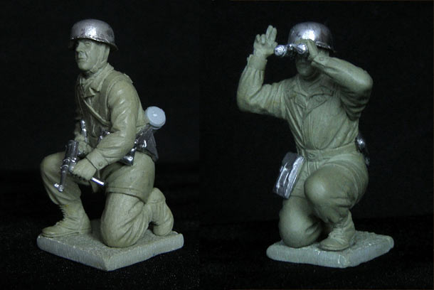 Sculpture: German paratroopers, WWII Sculpture: German paratroopers, WWII