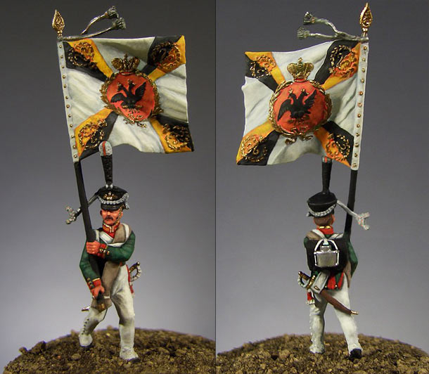 Figures: Standard bearer, Leib Guards Lithuanian regiment Figures: Standard bearer, Leib Guards Lithuanian regiment