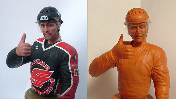 Sculpture: Jaromír Jágr Sculpture: Jaromír Jágr