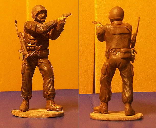 Sculpture: Russian special forces trooper Sculpture: Russian special forces trooper