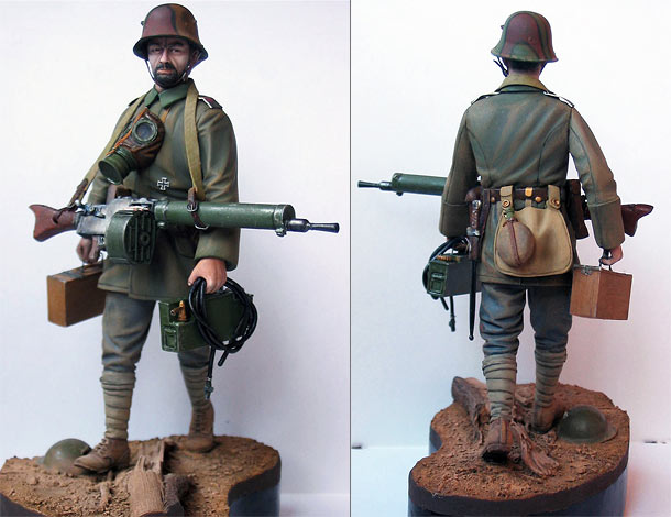 Figures: German machine gunner, WWI Figures: German machine gunner, WWI