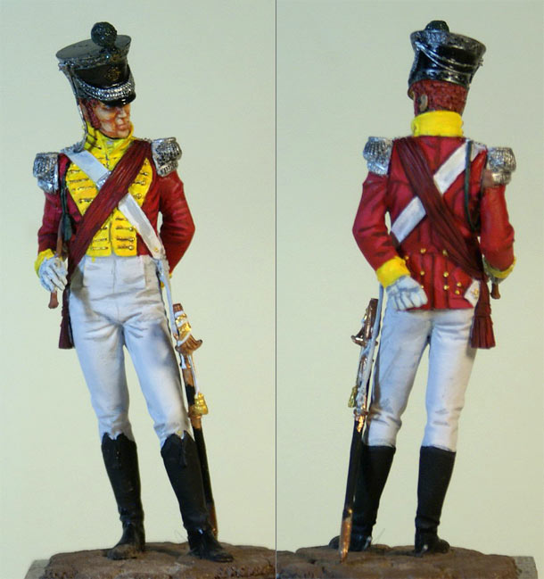 Figures: British officer, 71st infantry regt. Figures: British officer, 71st infantry regt.