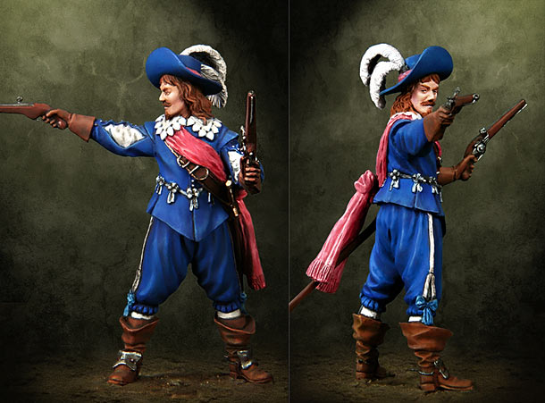 Figures: Musketeers officer, Europe, XVII century Figures: Musketeers officer, Europe, XVII century
