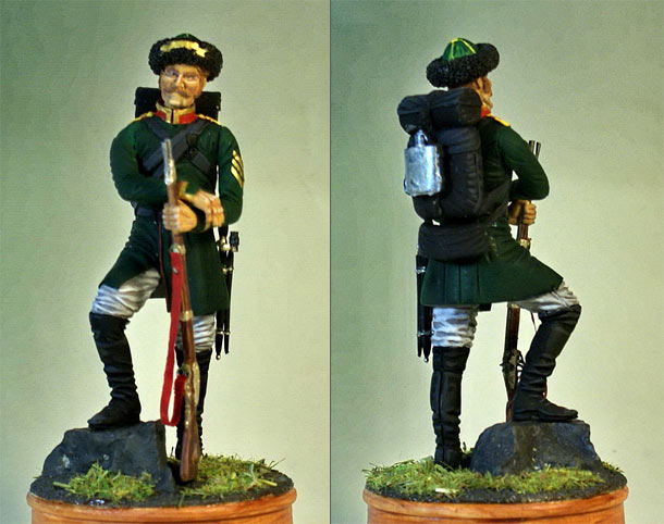 Figures: Feldwebel, Georgian grenadiers regt., 1850 Figures: Feldwebel, Georgian grenadiers regt., 1850