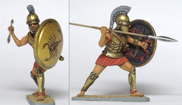 Figures: Spartan hoplite, early V century B.C. Figures: Spartan hoplite, early V century B.C.