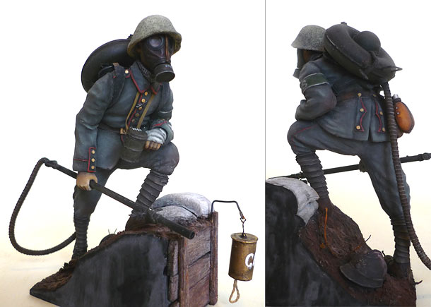 Figures: German flamethrower operator, 1917 Figures: German flamethrower operator, 1917