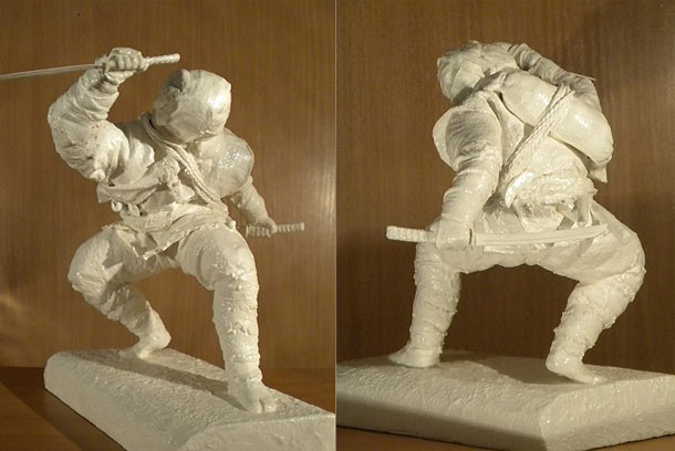Sculpture: Ninja. Shadow of the Night Sculpture: Ninja. Shadow of the Night