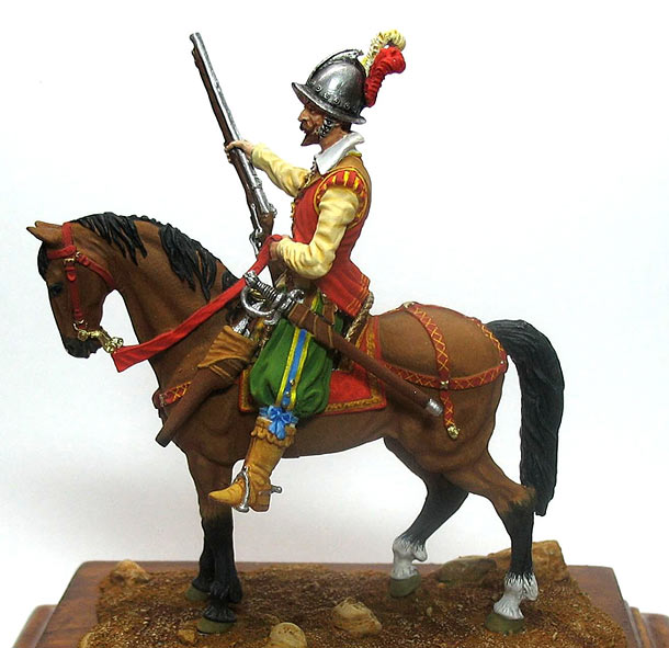 Figures: Mounted harquebusier, early XVII century Figures: Mounted harquebusier, early XVII century