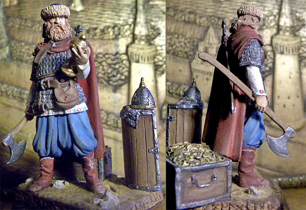 Figures: Russian warrior, IX-X A.D. Figures: Russian warrior, IX-X A.D.