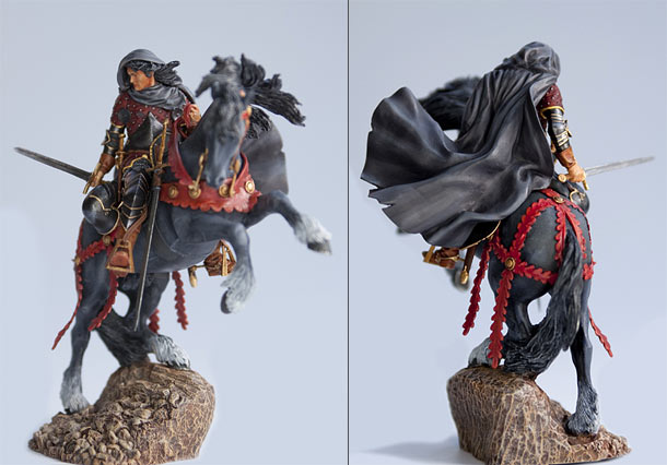 Figures: Vandering knight, XV century Figures: Vandering knight, XV century