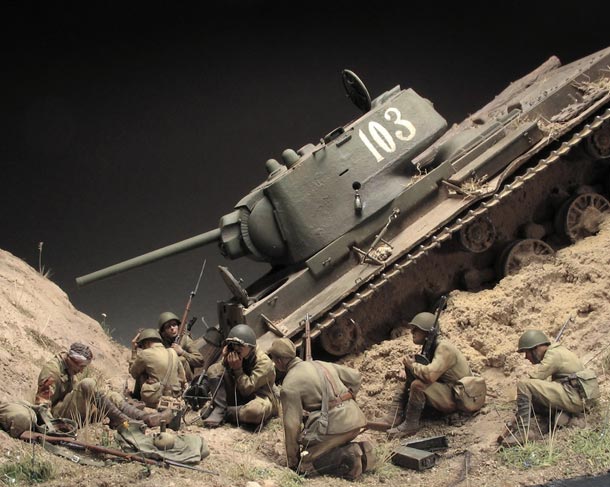 Dioramas and Vignettes: Gully in Don Steppe Dioramas and Vignettes: Gully in Don Steppe