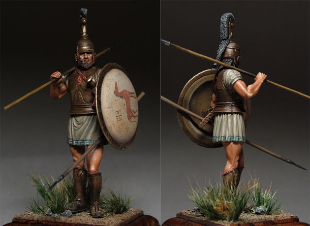 Figures: Greek hoplite, 750-650 B.C. Figures: Greek hoplite, 750-650 B.C.