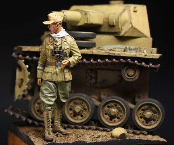 Dioramas and Vignettes: German officer, DAK Dioramas and Vignettes: German officer, DAK