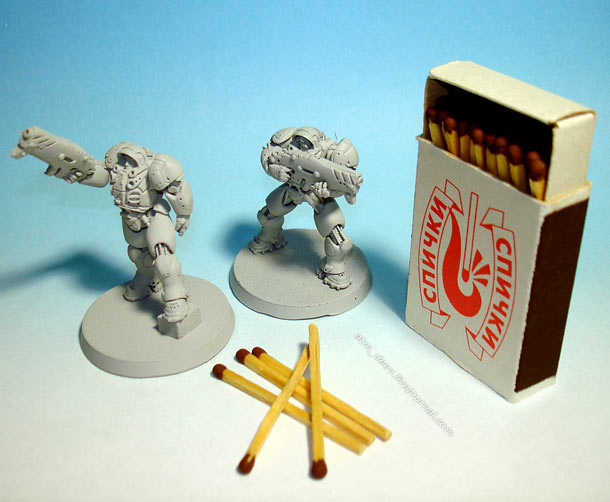 Sculpture: Starcraft Marines Sculpture: Starcraft Marines
