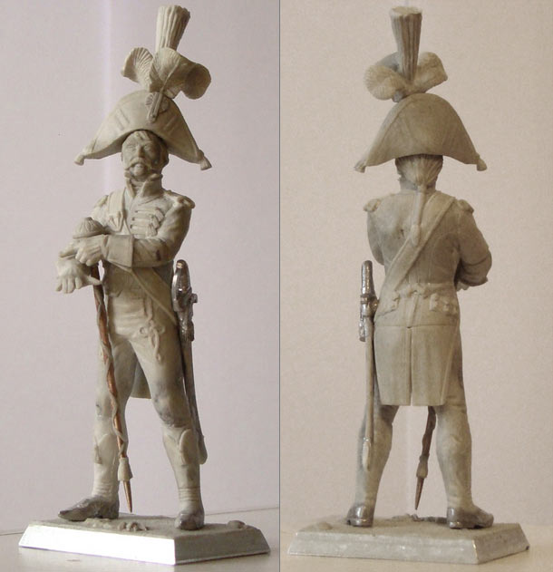 Sculpture: Tambour-major, 5th line infantry regt., France, 1810 Sculpture: Tambour-major, 5th line infantry regt., France, 1810