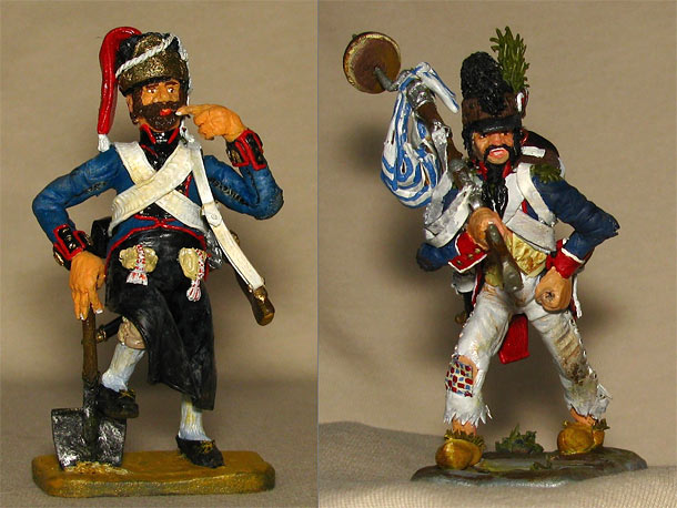 Training Grounds: Spanish pioneer and French infantryman Training Grounds: Spanish pioneer and French infantryman