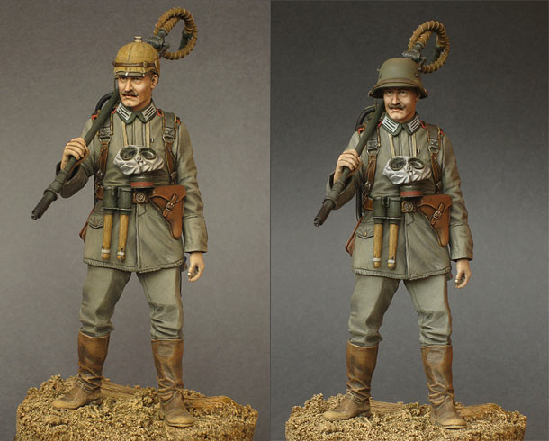 Figures: German flamethrower operator, 1915 Figures: German flamethrower operator, 1915