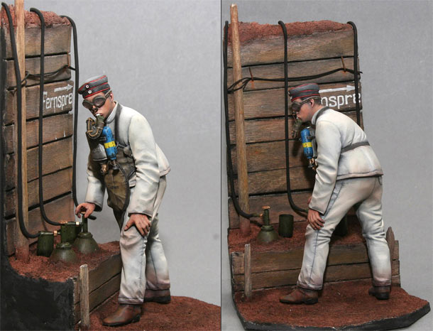 Figures: German pioneer, Pionierkommando Peterson, 1915 Figures: German pioneer, Pionierkommando Peterson, 1915