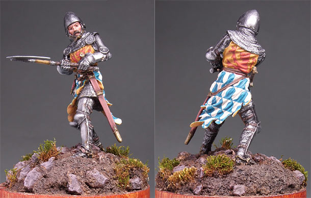Figures: Western European knight, mid XIV cent. Figures: Western European knight, mid XIV cent.