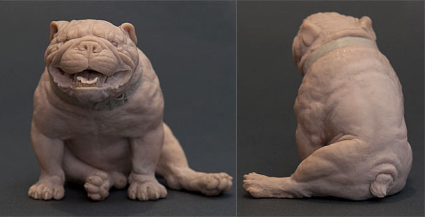 Sculpture: Angel Bulldog Sculpture: Angel Bulldog