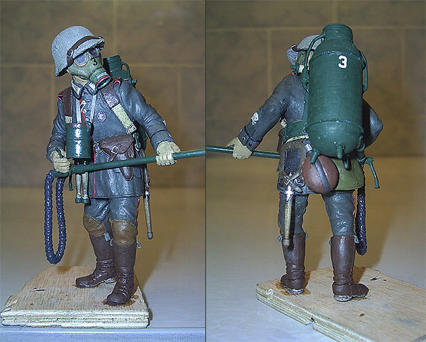 Miscellaneous: German flamethrower operator, 1918 Miscellaneous: German flamethrower operator, 1918