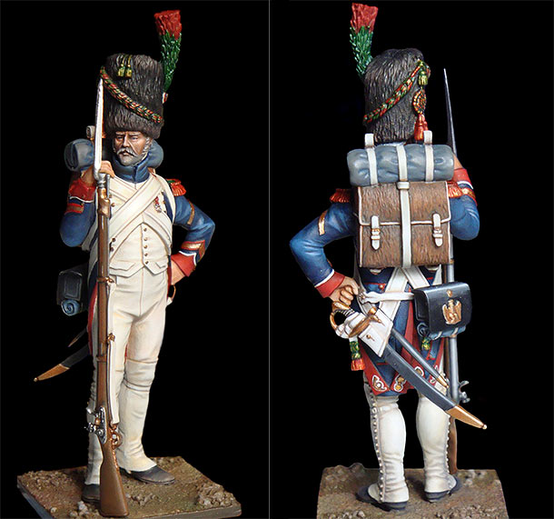 Figures: Sergeanr, shasseurs of Old Guard. 1810-15 Figures: Sergeanr, shasseurs of Old Guard. 1810-15