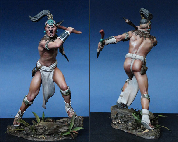 Figures: Mayan warrior, XVI cent. Figures: Mayan warrior, XVI cent.