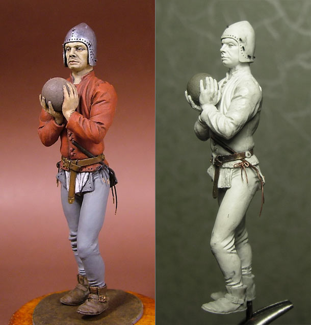 Figures: European artilleryman, 15th A.D. Figures: European artilleryman, 15th A.D.