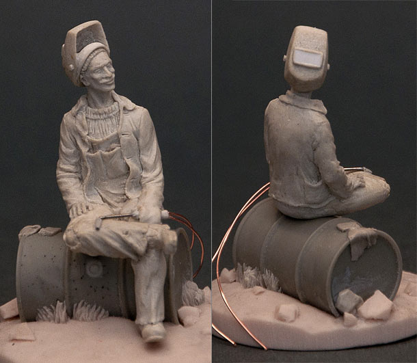 Sculpture: Welder at rest Sculpture: Welder at rest