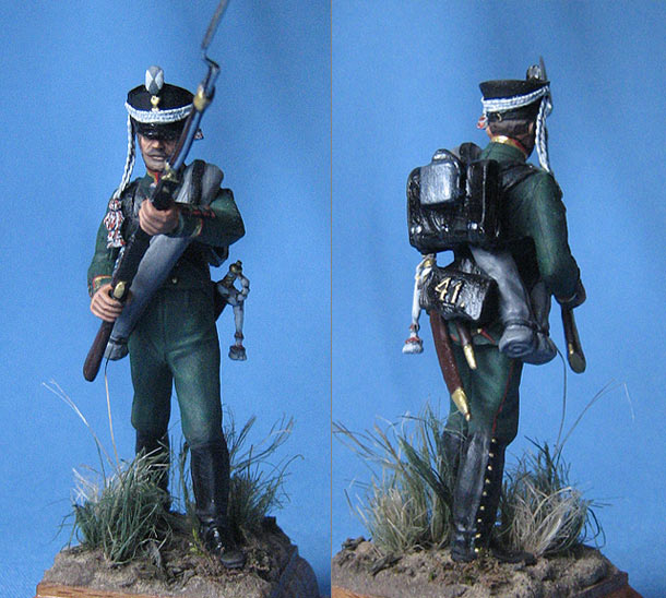 Figures: Chasseur, 41th infantry regt., Russian army, 1812 Figures: Chasseur, 41th infantry regt., Russian army, 1812