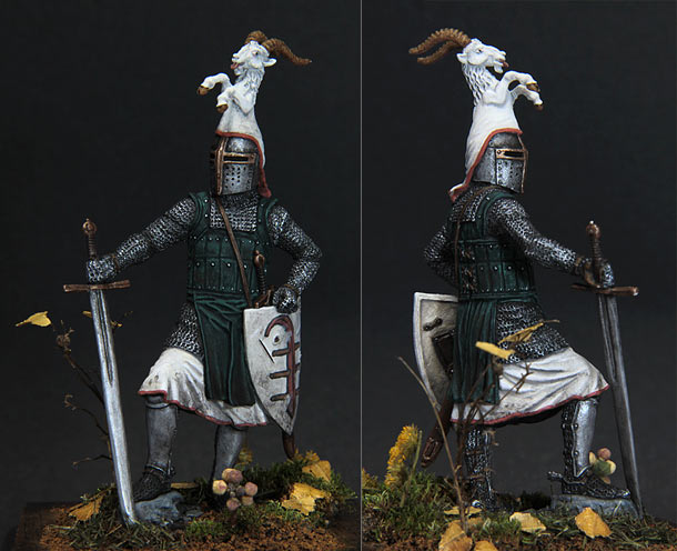 Figures: German knight, late 13th cent. Figures: German knight, late 13th cent.