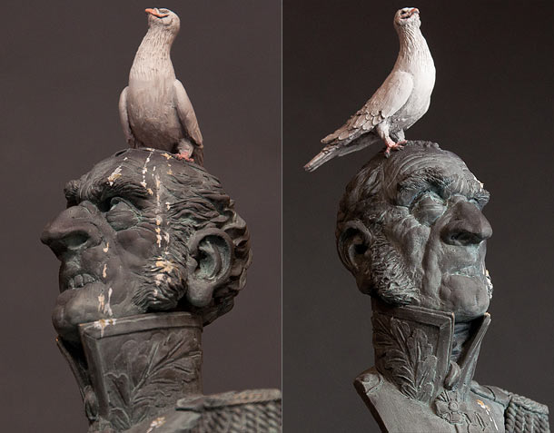 Sculpture: Monument to the pigeon Sculpture: Monument to the pigeon