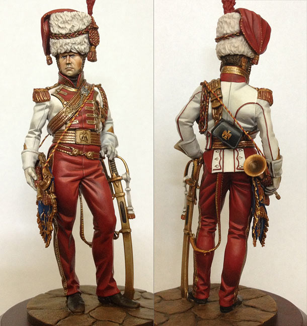 Figures: Bugler, 2nd regt., Emperor Guard's lancers, 1811-13 Figures: Bugler, 2nd regt., Emperor Guard's lancers, 1811-13