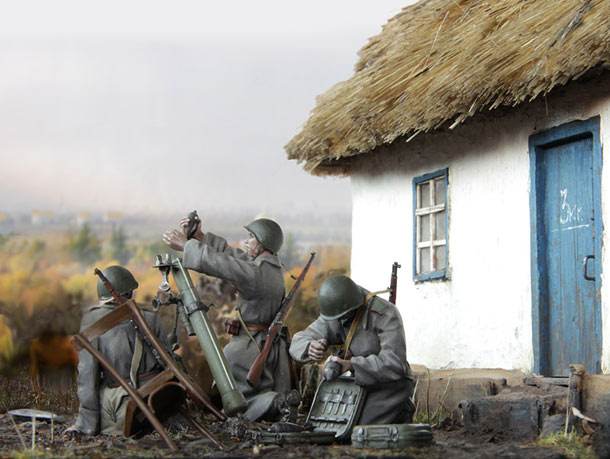 Dioramas and Vignettes: Mortar crew Dioramas and Vignettes: Mortar crew