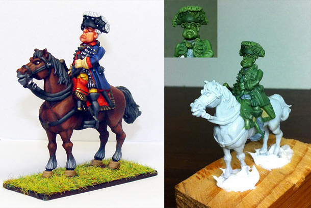 Sculpture: Seven Years' War. Prussian Leib Guards Sculpture: Seven Years' War. Prussian Leib Guards