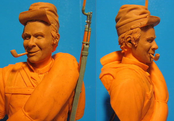 Sculpture: Confederate soldier, American Civil War Sculpture: Confederate soldier, American Civil War