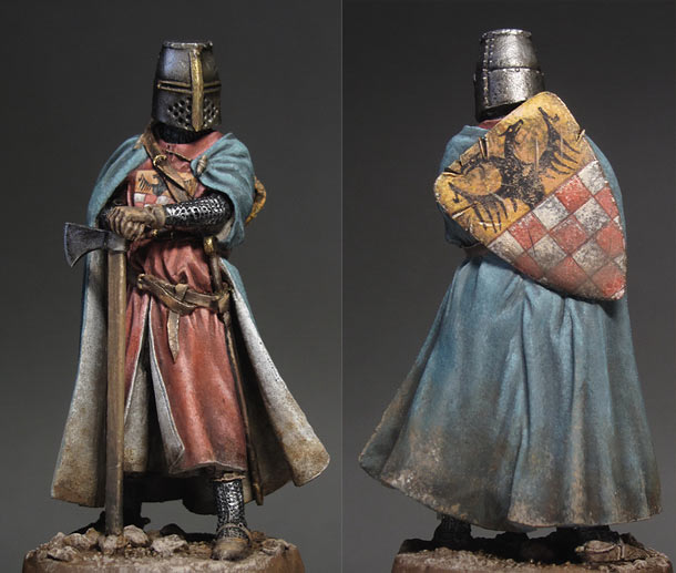 Figures: German knight, 13th A.D. Figures: German knight, 13th A.D.