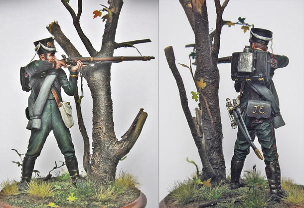 Figures: NCO, chasseurs of Leib Guard. Russia, 1812-14 Figures: NCO, chasseurs of Leib Guard. Russia, 1812-14